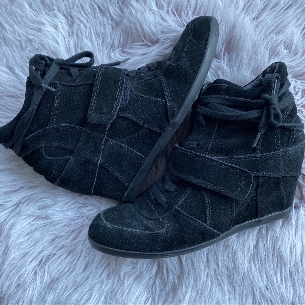 Ash Bowie Black Wedge Sneakers 40
